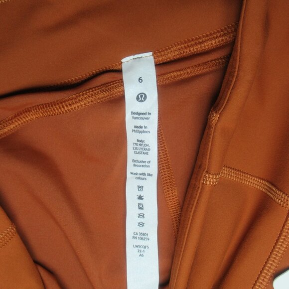NWT Lululemon Invigorate HR Tight 25” Dark Terracotta | Size 6 - Picture 11 of 12